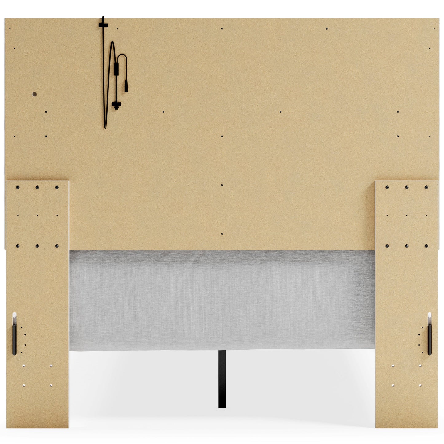 Altyra White Full Upholstered Panel Headboard