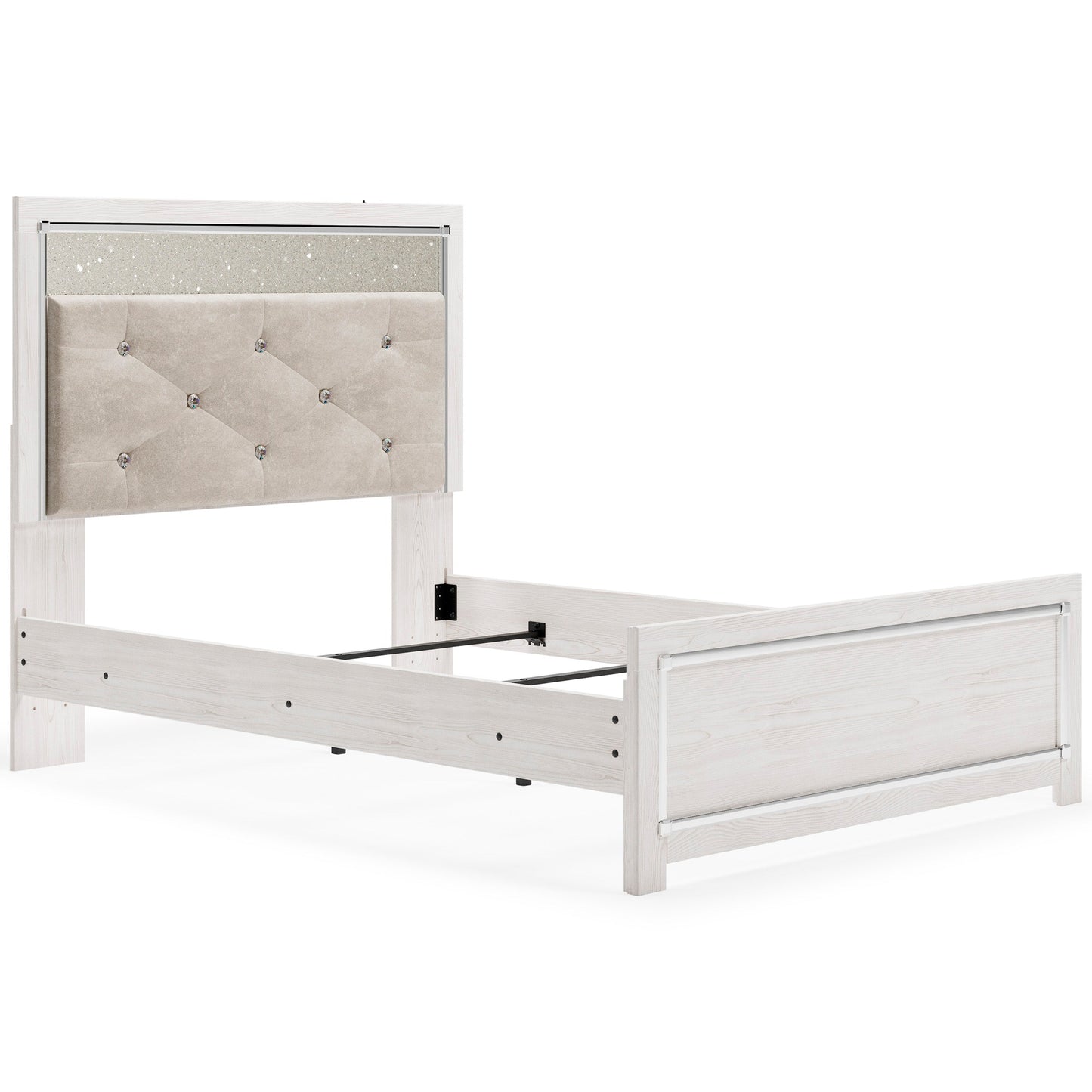 Altyra White Full Upholstered Panel Headboard