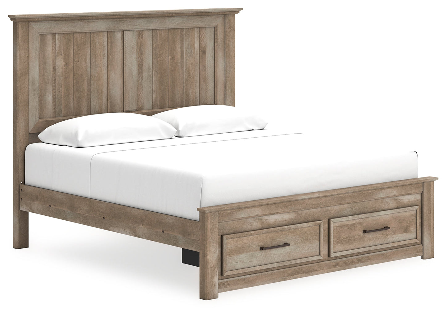 Yarbeck Sand King Panel Bed with Storage