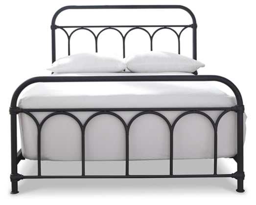 Nashburg Black Full Metal Bed