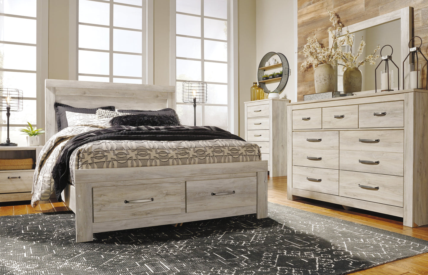 Bellaby Whitewash Queen Panel Headboard