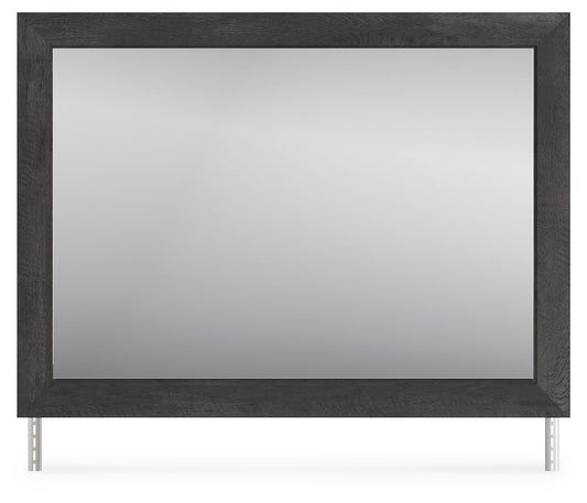 Nanforth Graphite Bedroom Mirror