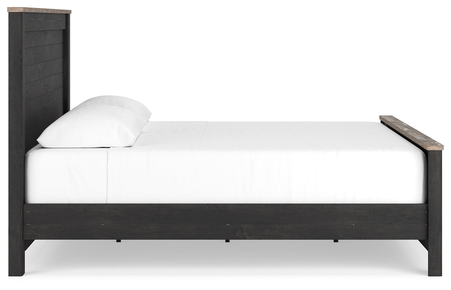 Nanforth Two-tone King Panel Bed