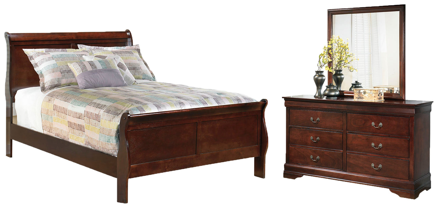 Alisdair Full Sleigh Bedroom Set with Dresser and Mirror