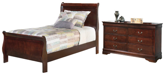 Alisdair Twin Sleigh Bedroom Set with Dresser