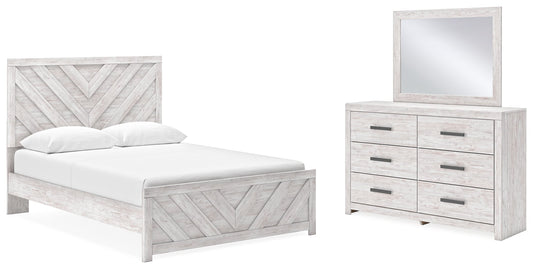 Cayboni Queen Panel Bedroom Set with Dresser and Mirror