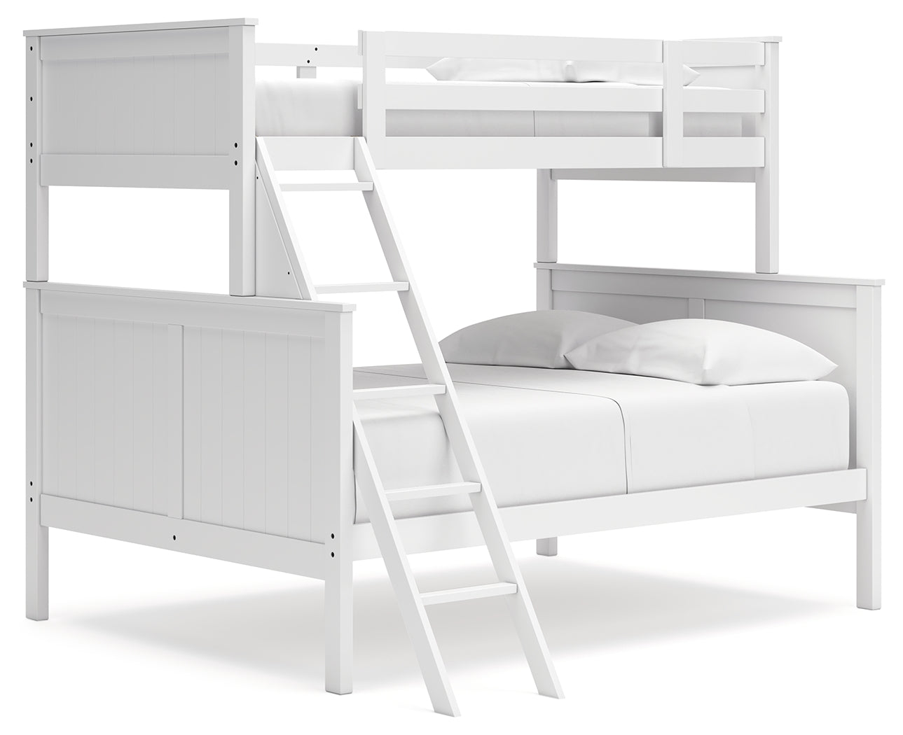 Nextonfort White Twin over Full Bunk Bed