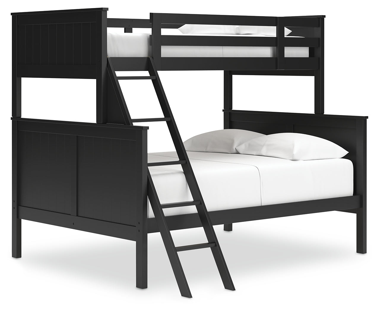 Nextonfort Black Twin over Full Bunk Bed