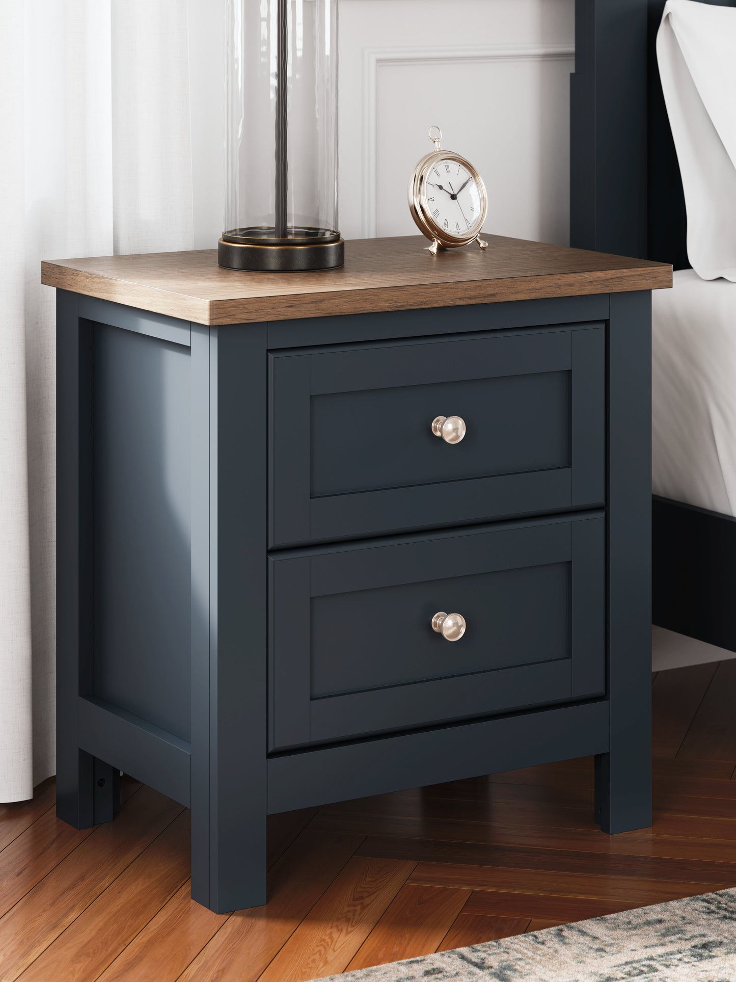 Landocken Brown/Blue Nightstand