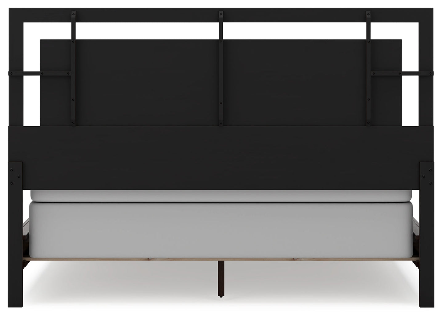 Covetown Dark Brown California King Panel Bed