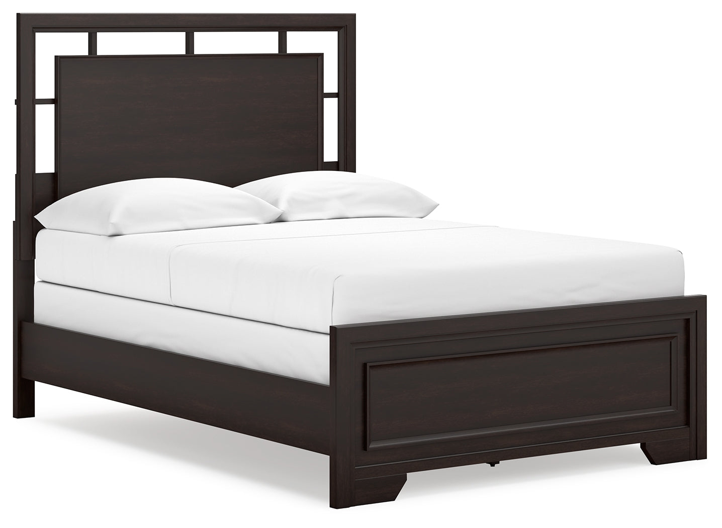 Covetown Dark Brown Full Panel Bed