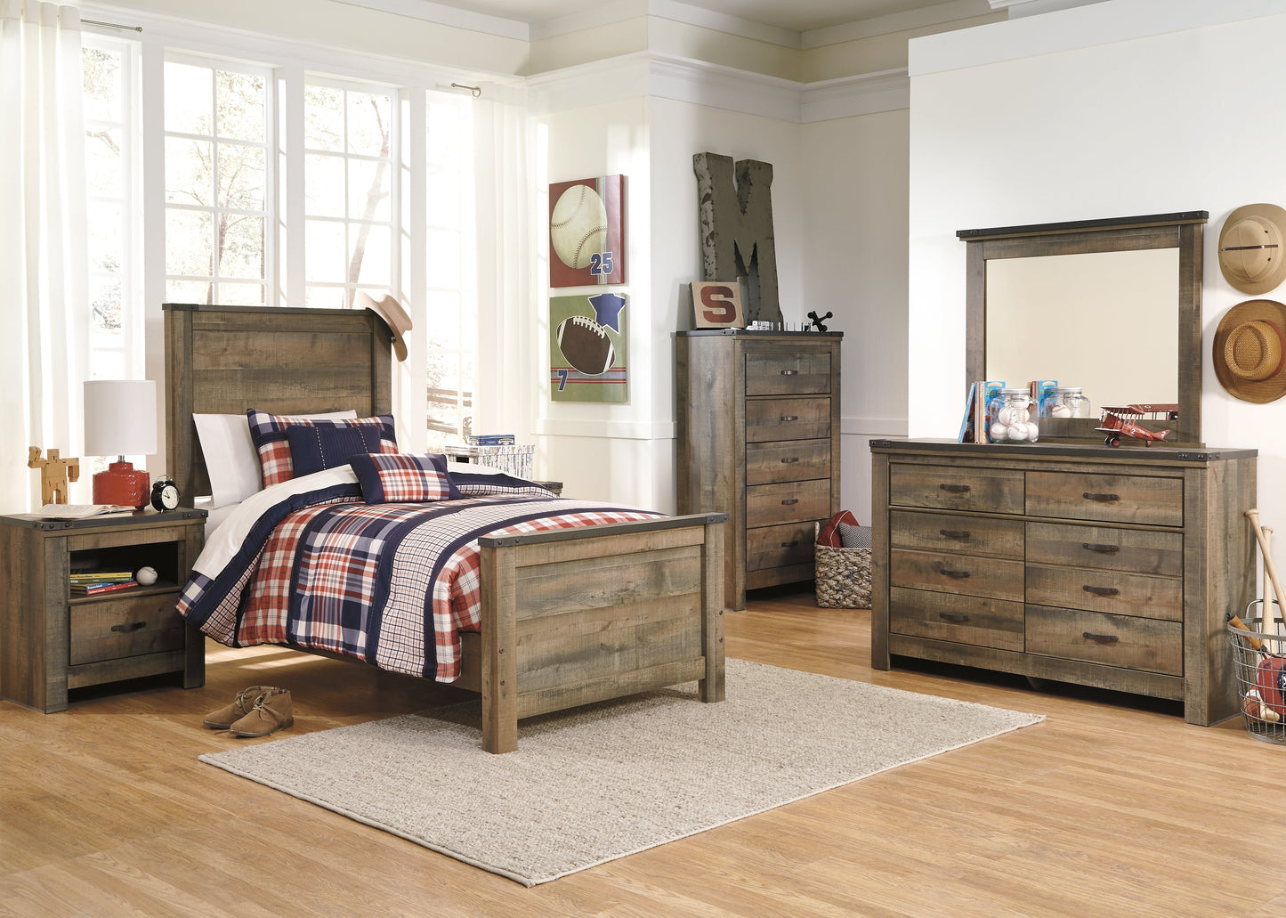 Trinell Brown Twin Panel Headboard