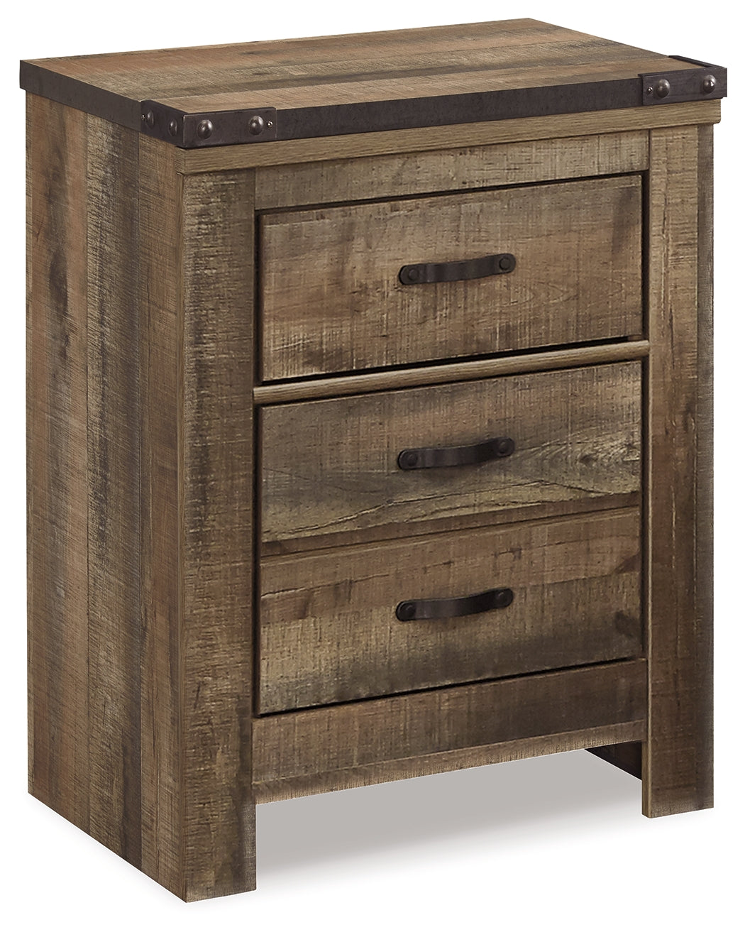 Trinell Brown King Panel Bedroom Set with Nightstand