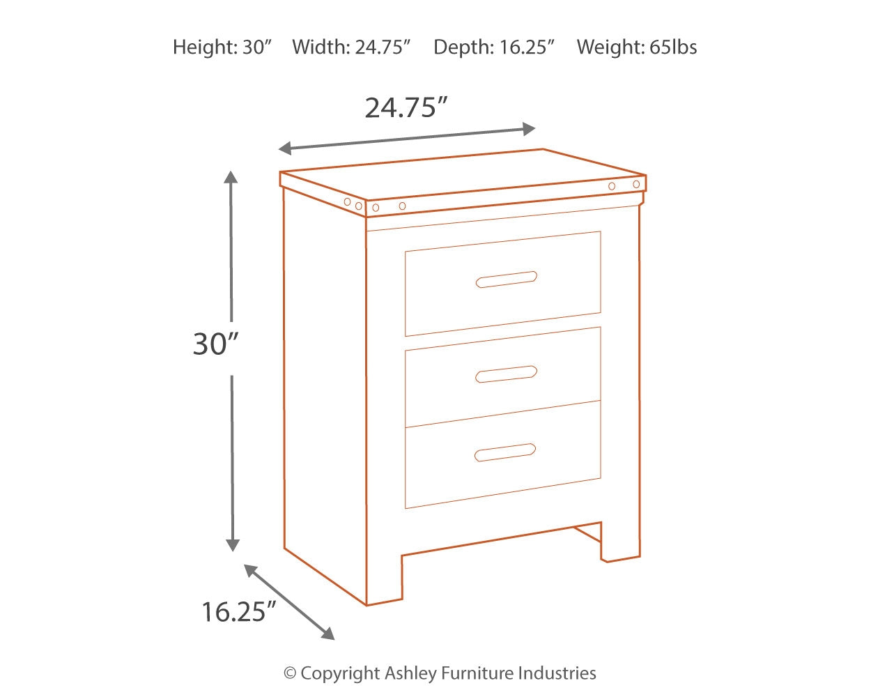 Trinell Brown Twin Panel Bedroom Set with Storage and Nightstand