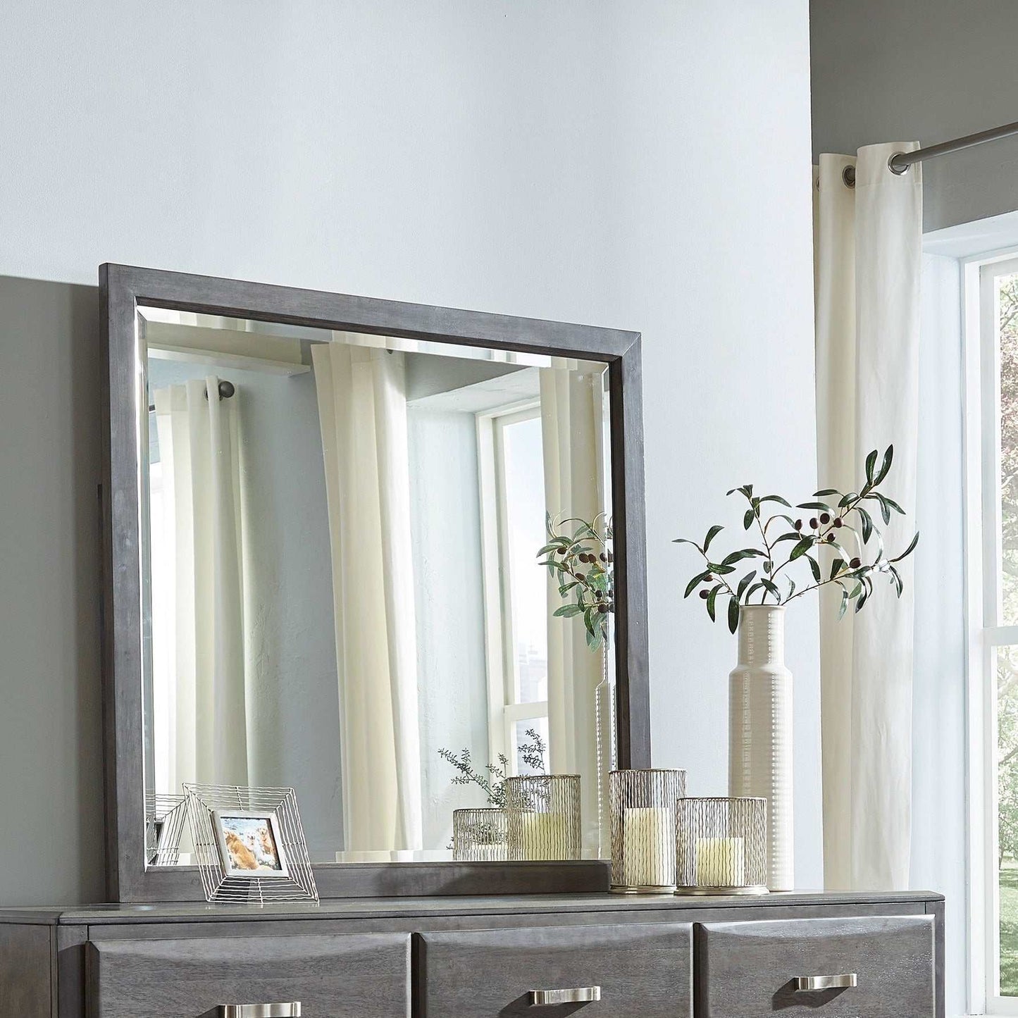 Caitbrook Gray Mirror