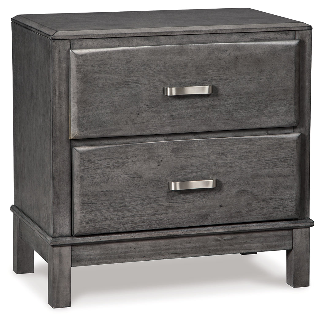 Caitbrook Gray Queen Storage Bedroom Set with Dresser, Mirror, Chest and 2 Nightstands