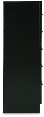 Kraeburn Brown/Black Five Drawer Chest - Ornate Home