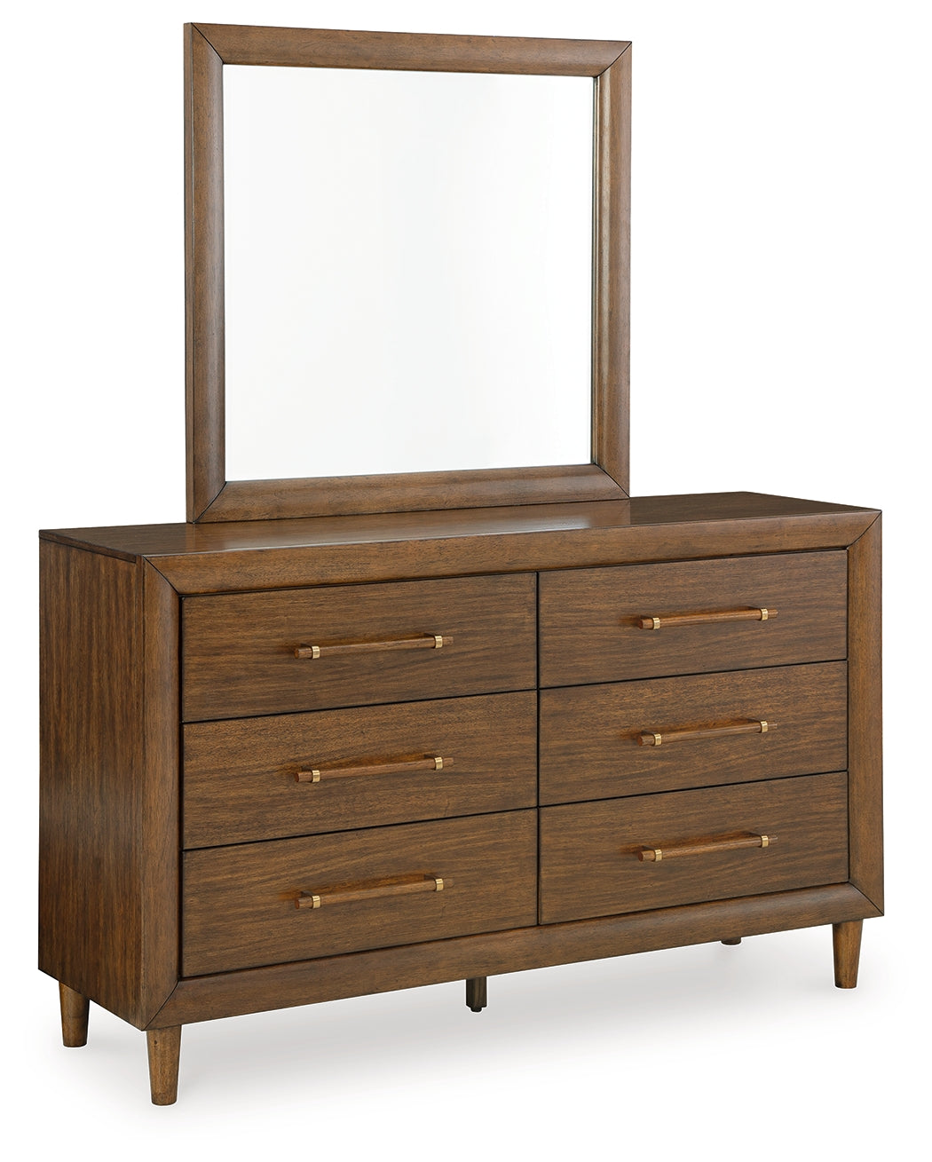 Lyncott Brown Dresser and Mirror