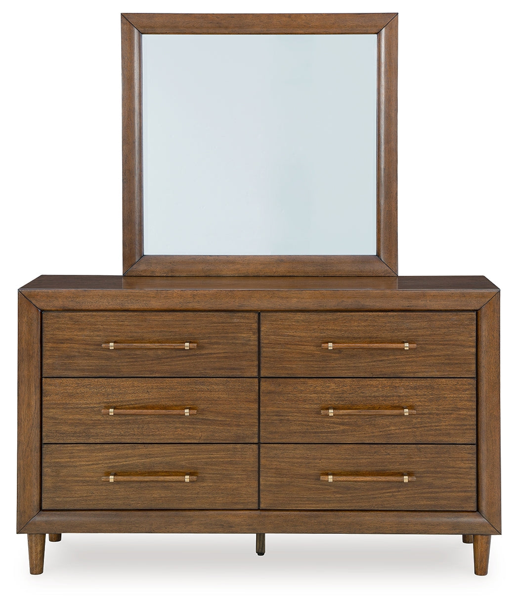 Lyncott Brown Dresser and Mirror