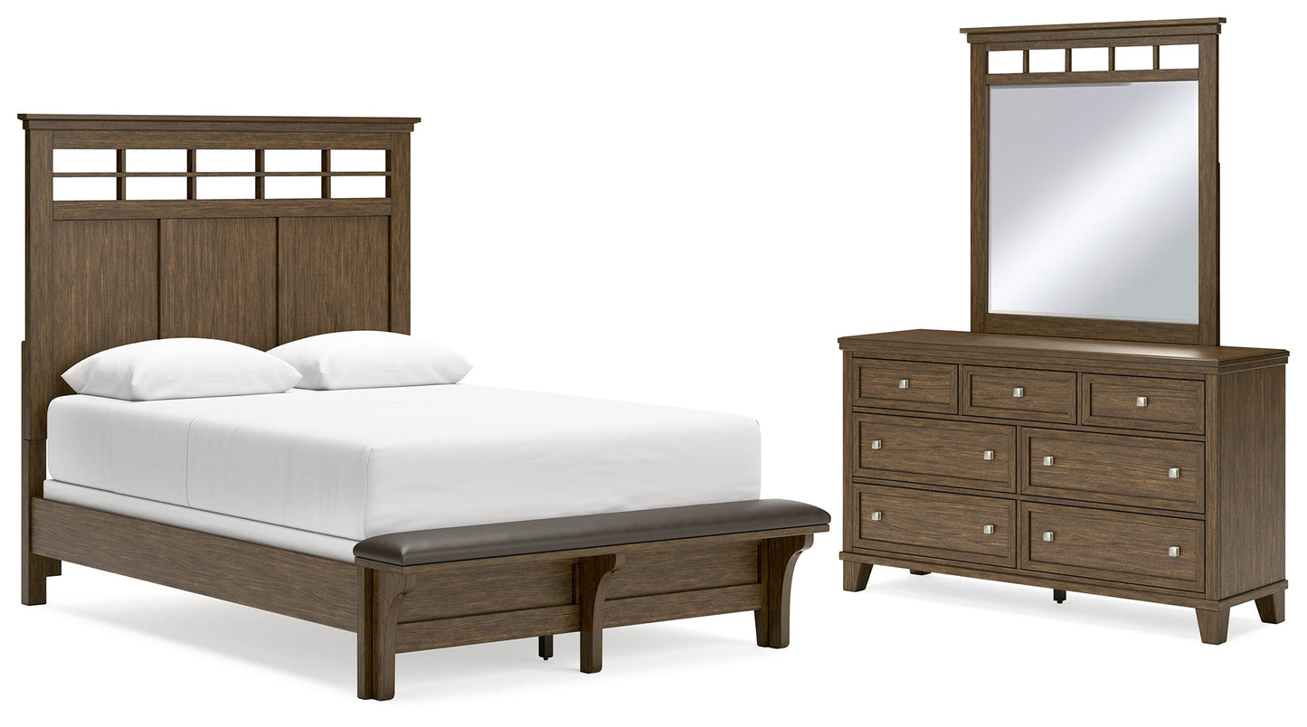 Shawbeck Queen Panel Bedroom Set with Dresser and Mirror