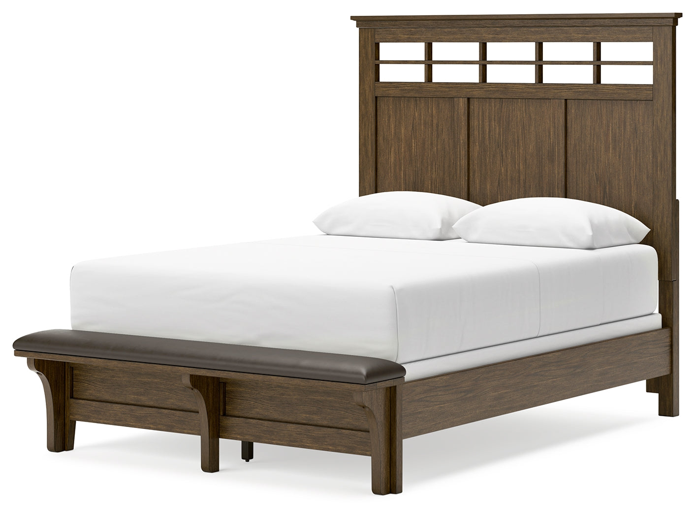 Shawbeck Dark Brown Queen Panel Bed