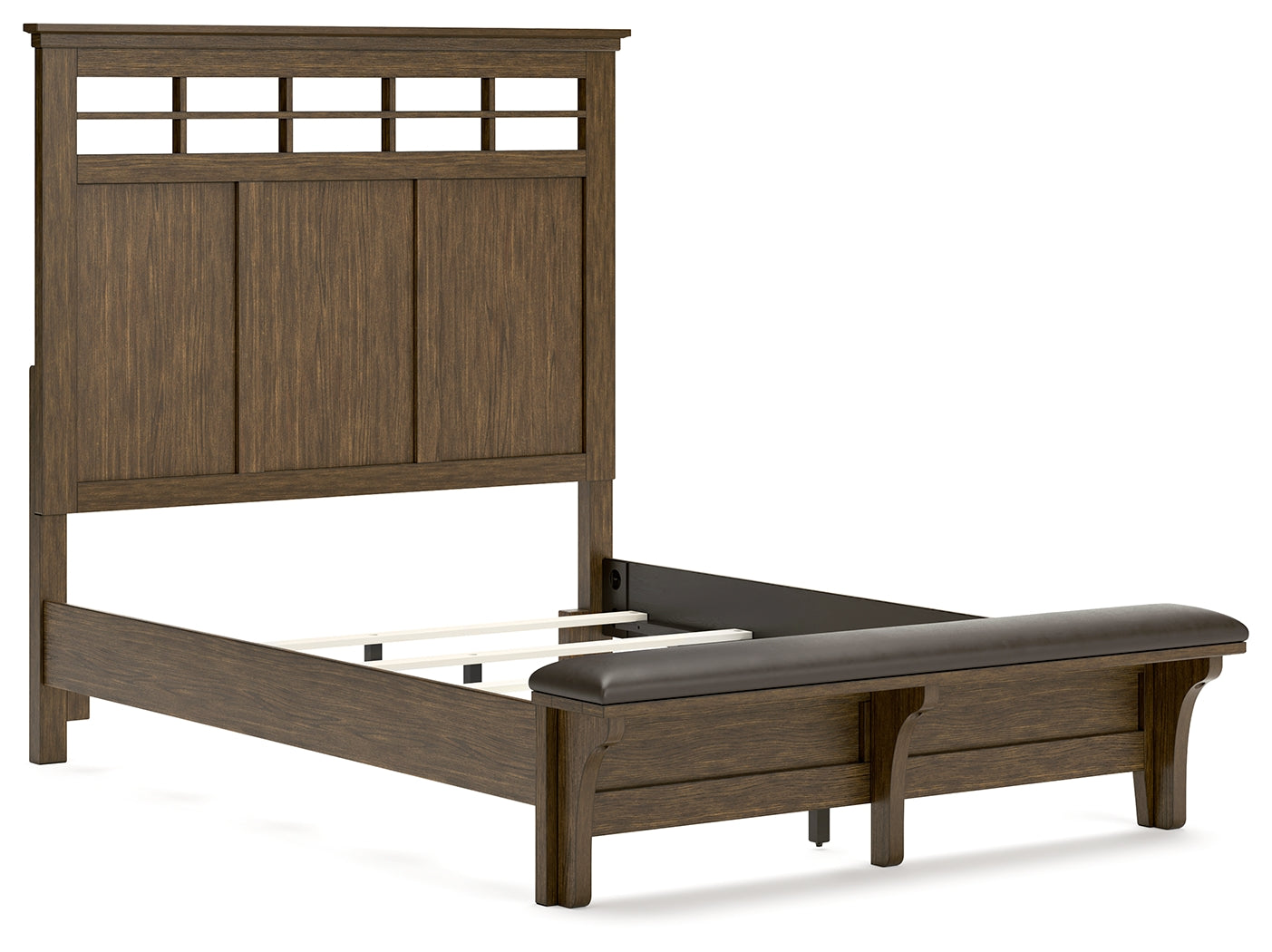 Shawbeck Dark Brown Queen Panel Bed