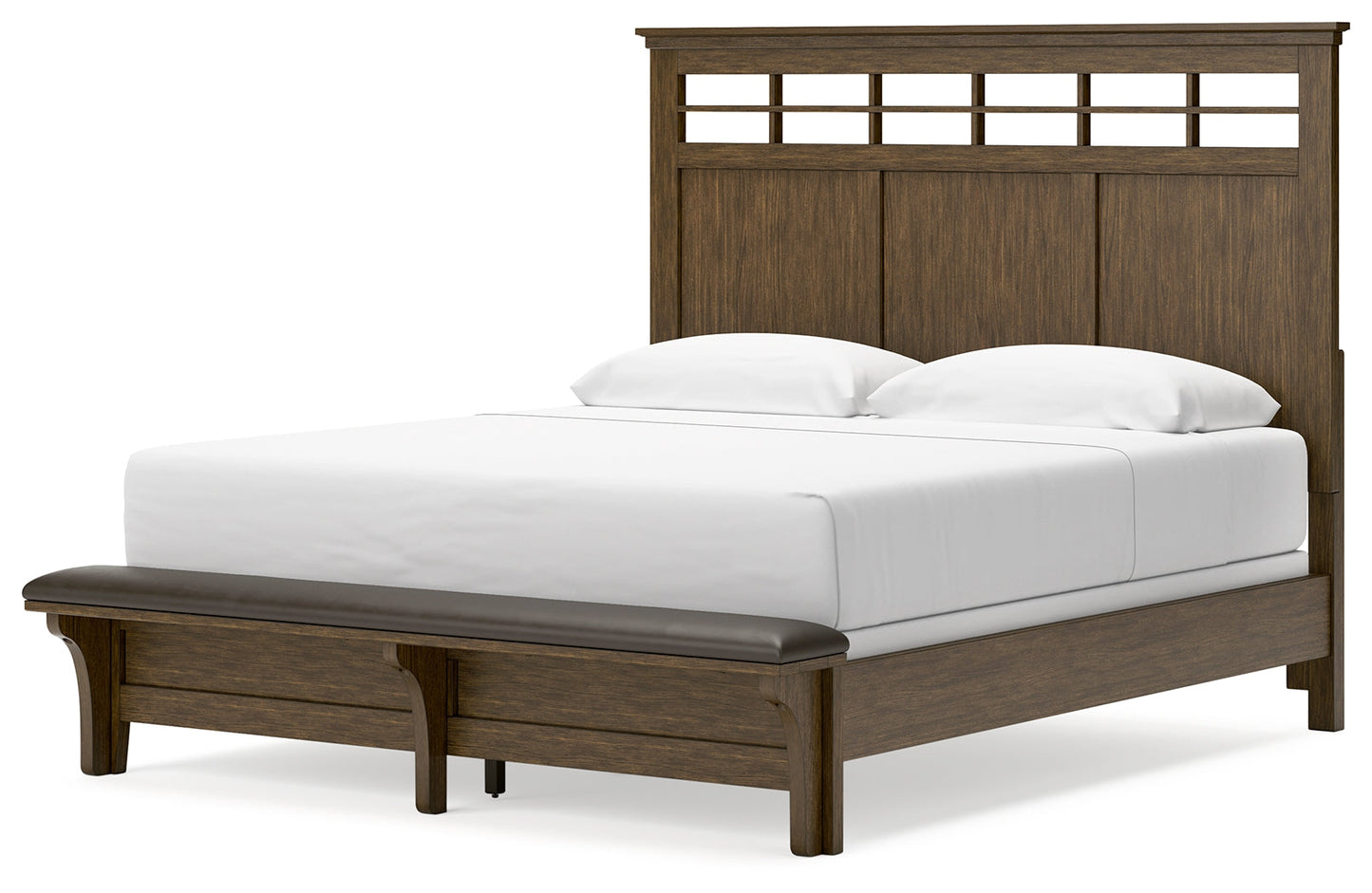 Shawbeck Dark Brown California King Panel Bed