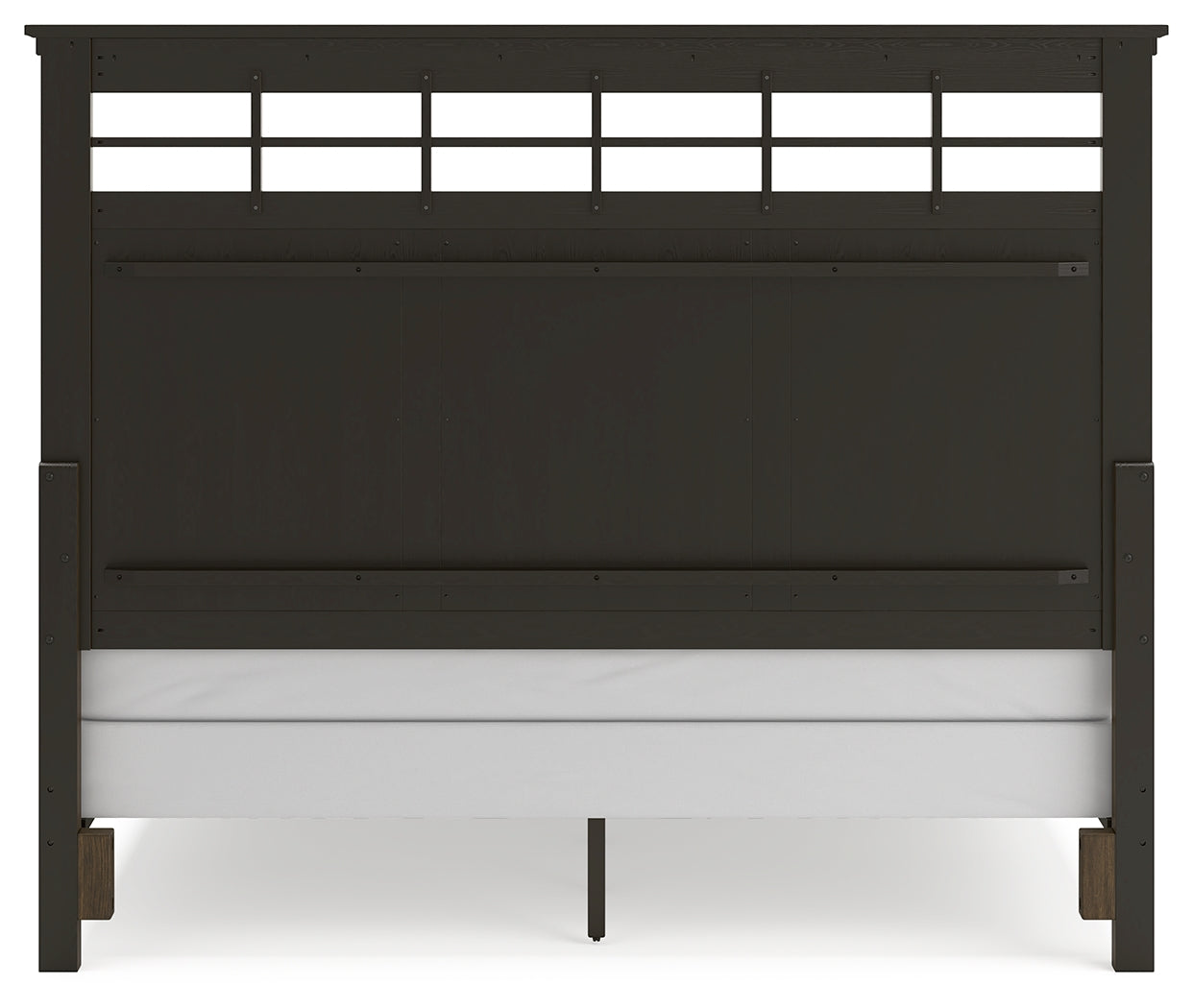 Shawbeck Dark Brown King Panel Bed