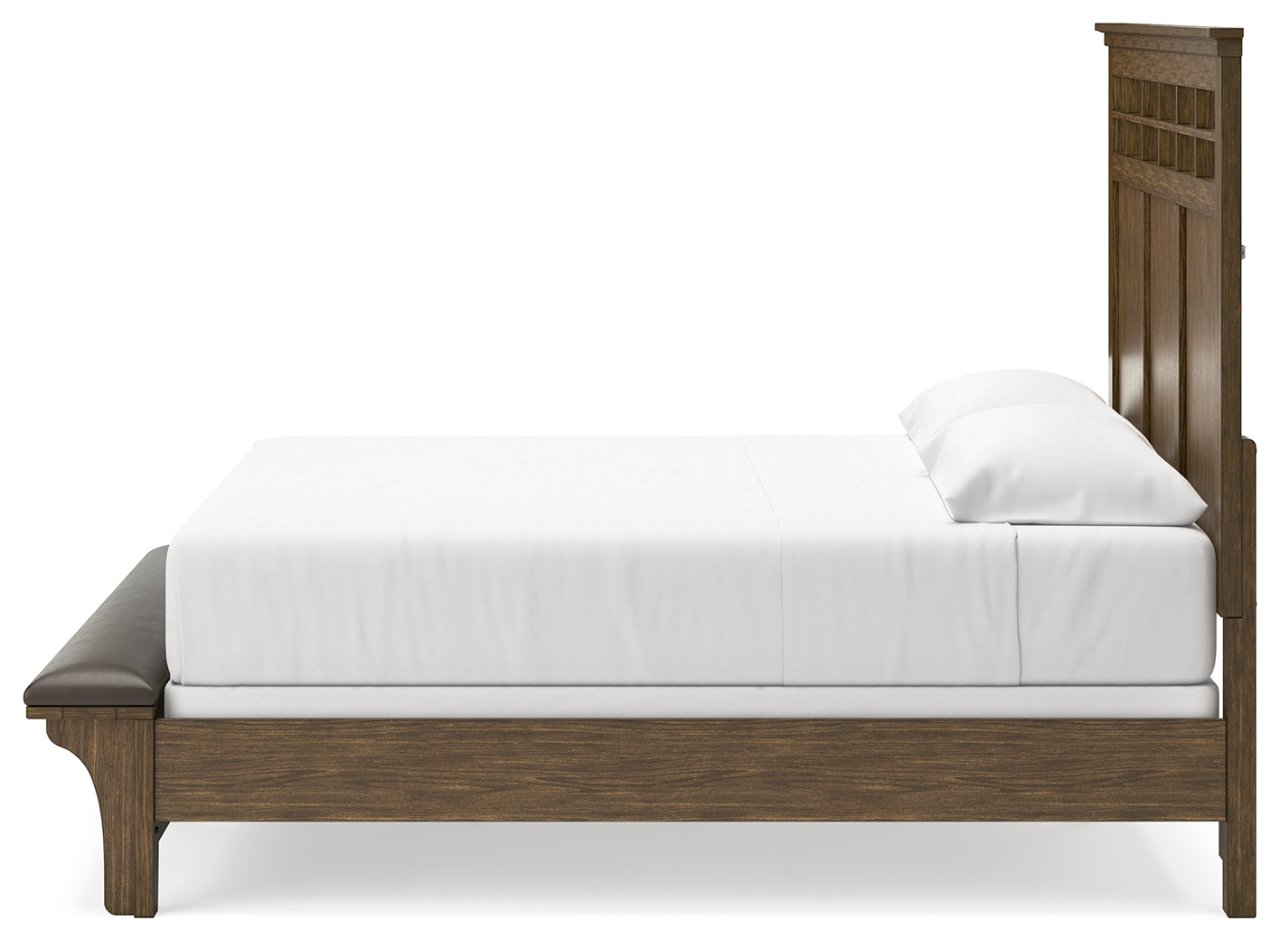 Shawbeck Dark Brown King Panel Bed