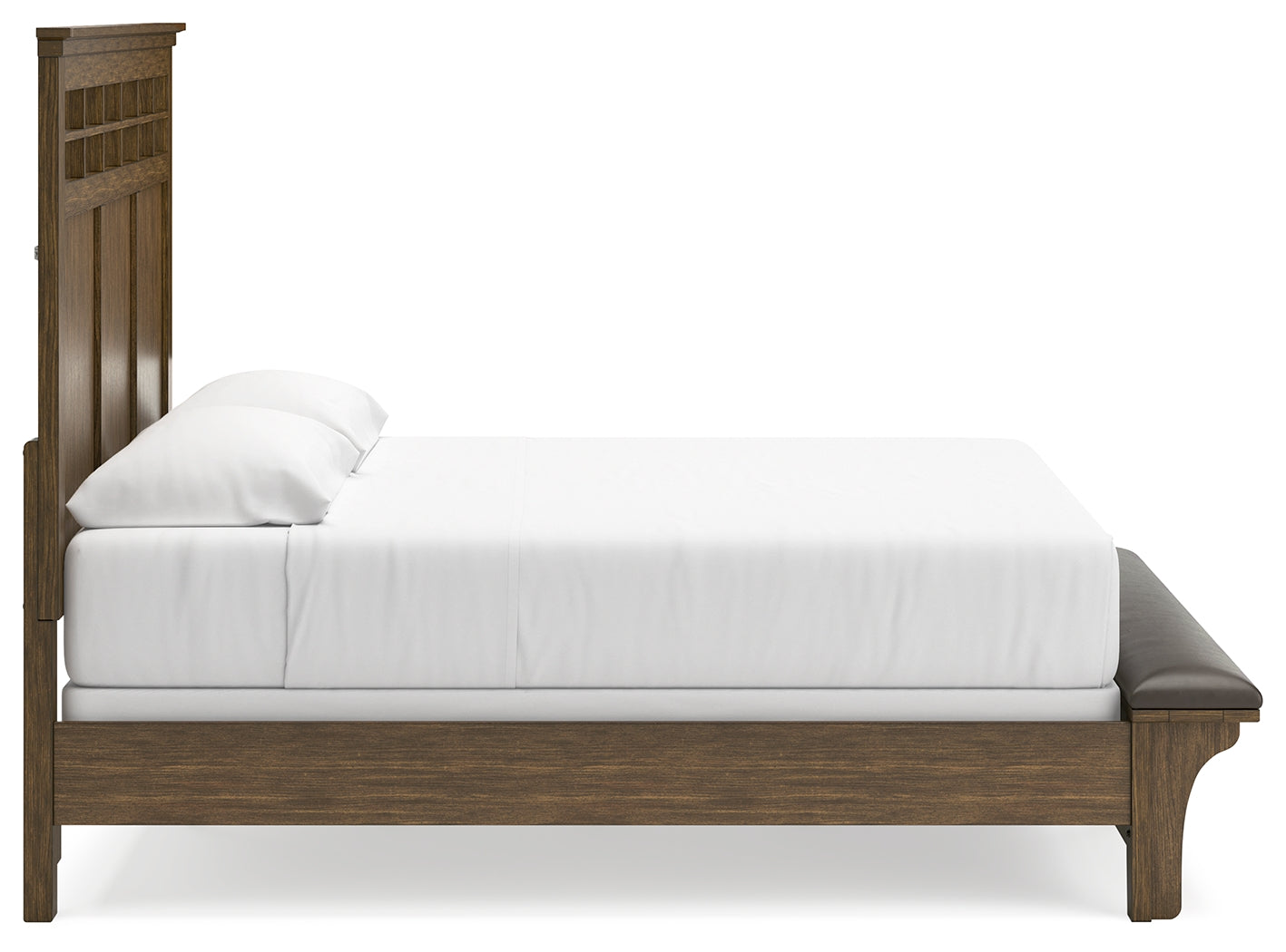 Shawbeck Dark Brown King Panel Bed