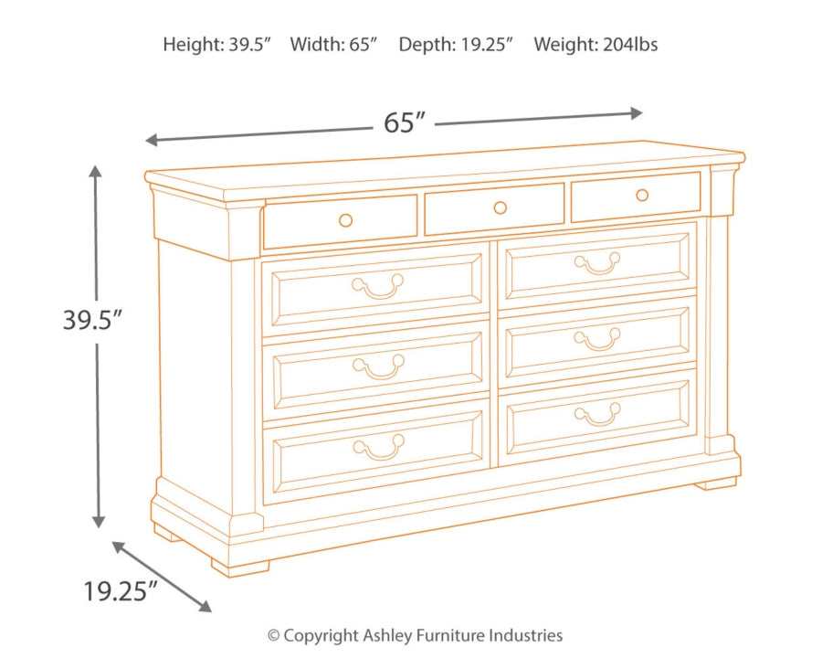 Bolanburg Antique White Dresser & Mirror