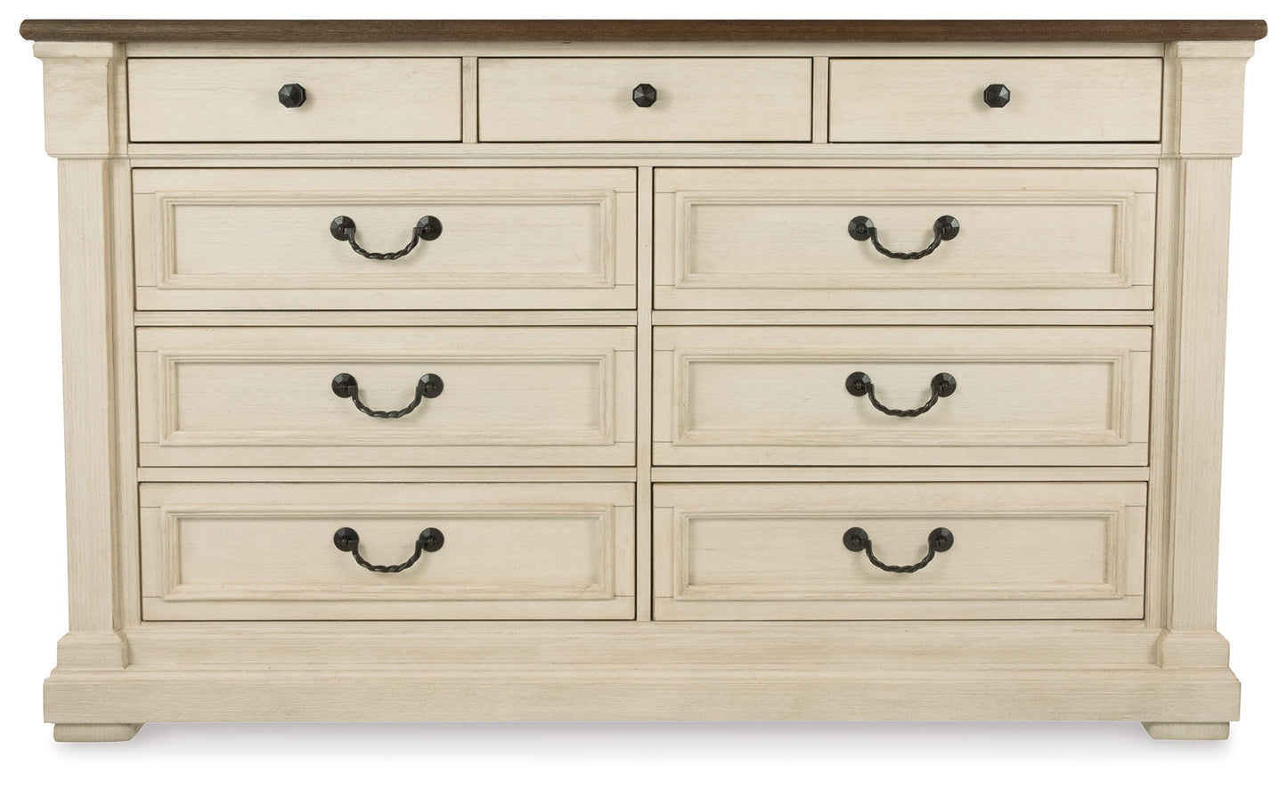 Bolanburg White Queen Panel Bedroom Set with Dresser and Nightstand