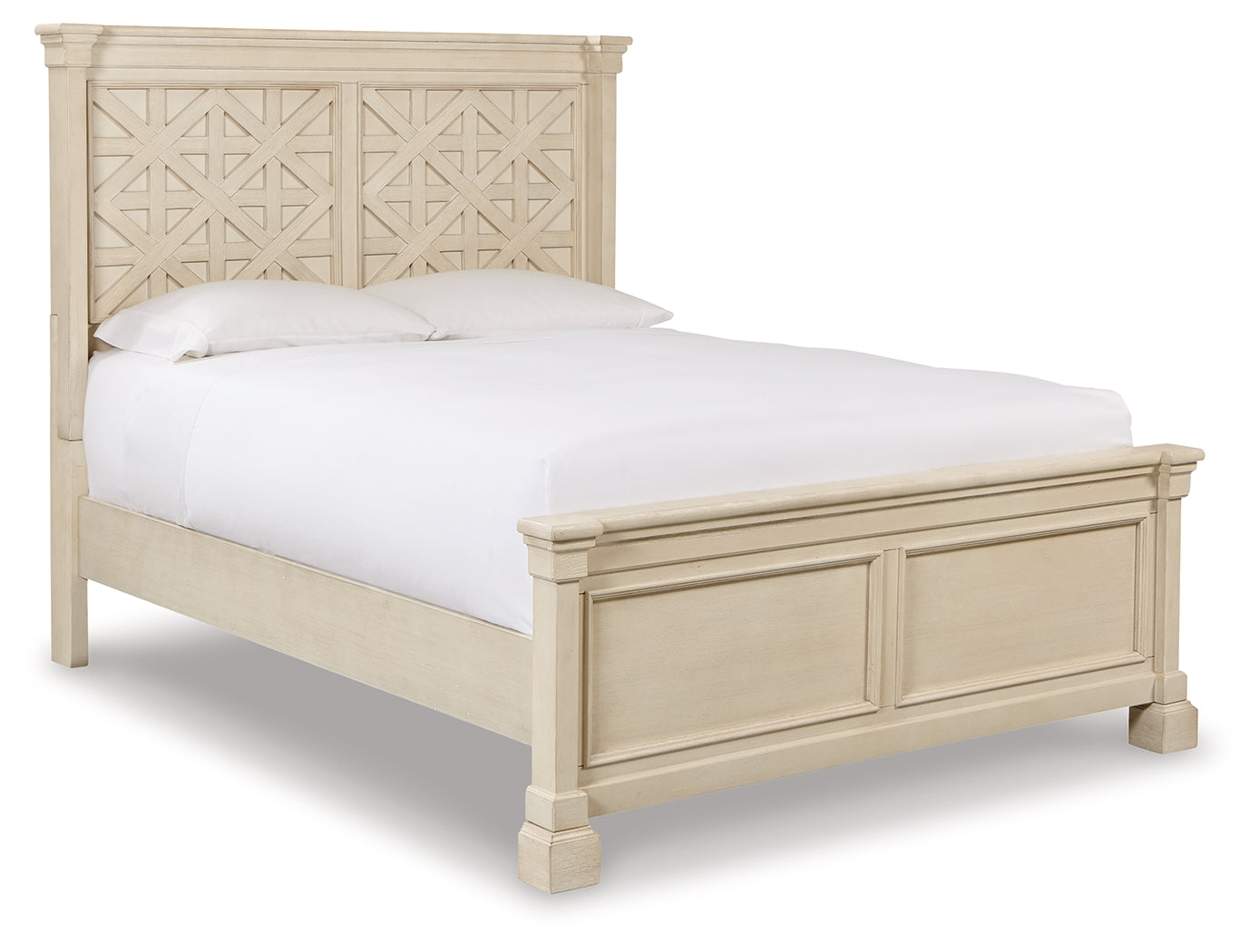 Bolanburg White Queen Panel Bedroom Set with Dresser and Nightstand