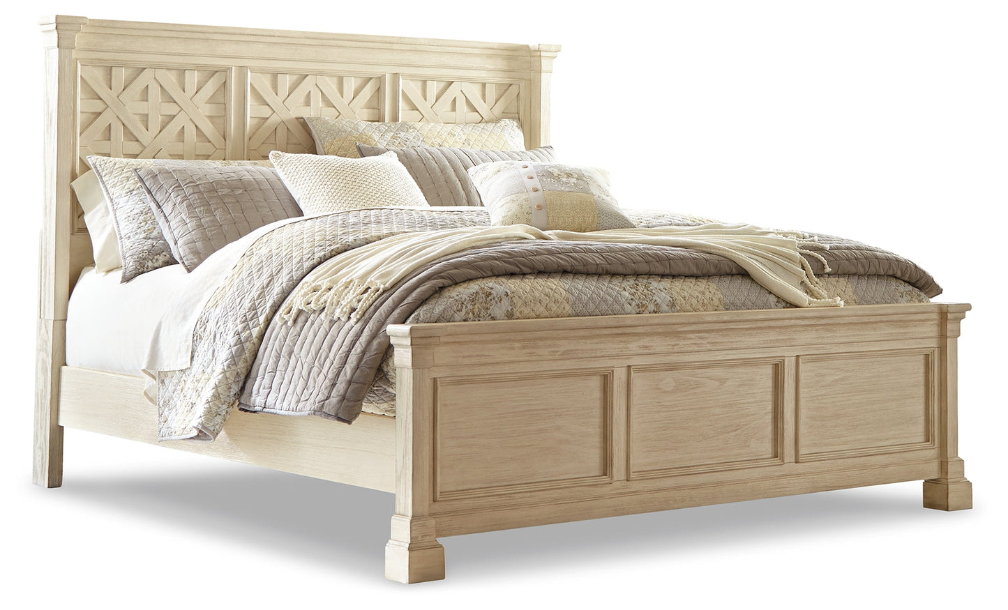 Bolanburg King Panel Bedroom Set with Dresser and Mirror