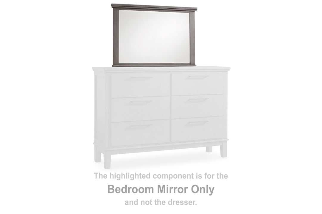 Hallanden Gray Bedroom Mirror