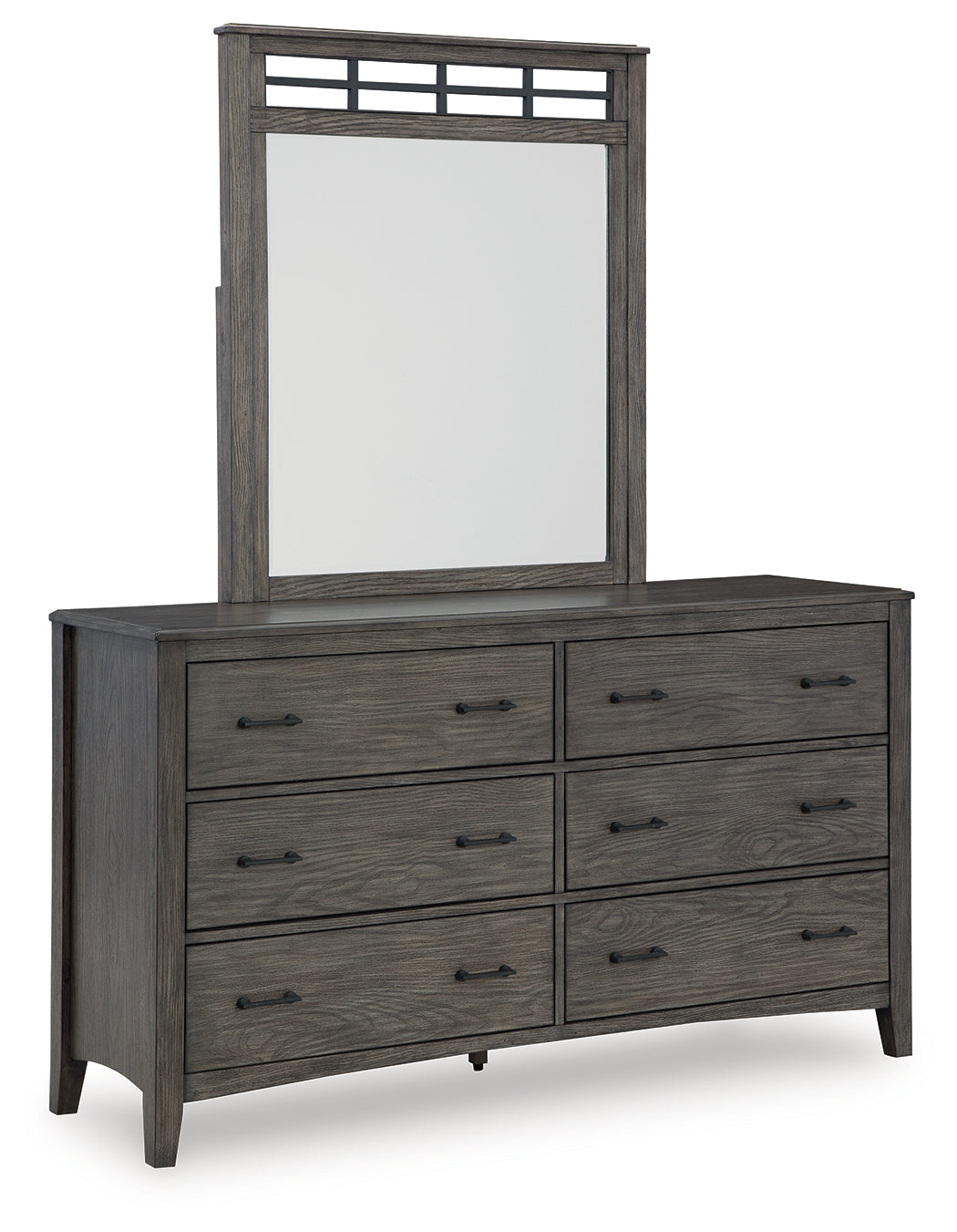 Montillan Grayish Brown Dresser and Mirror