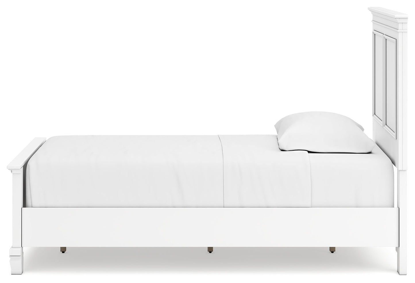 Fortman White Twin Panel Bed