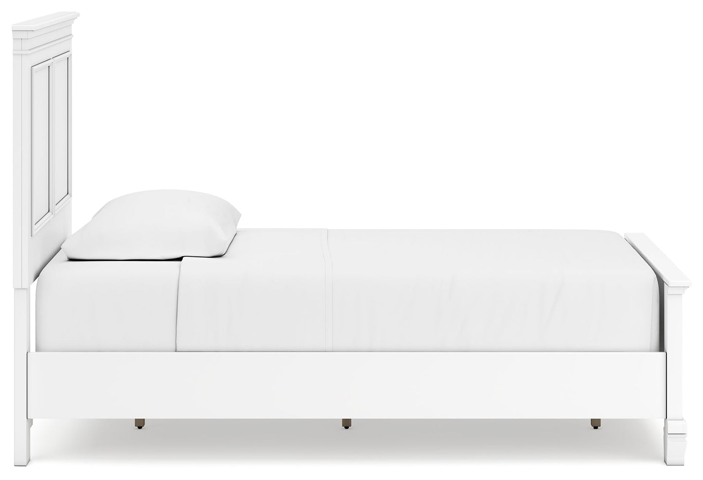 Fortman White Twin Panel Bed