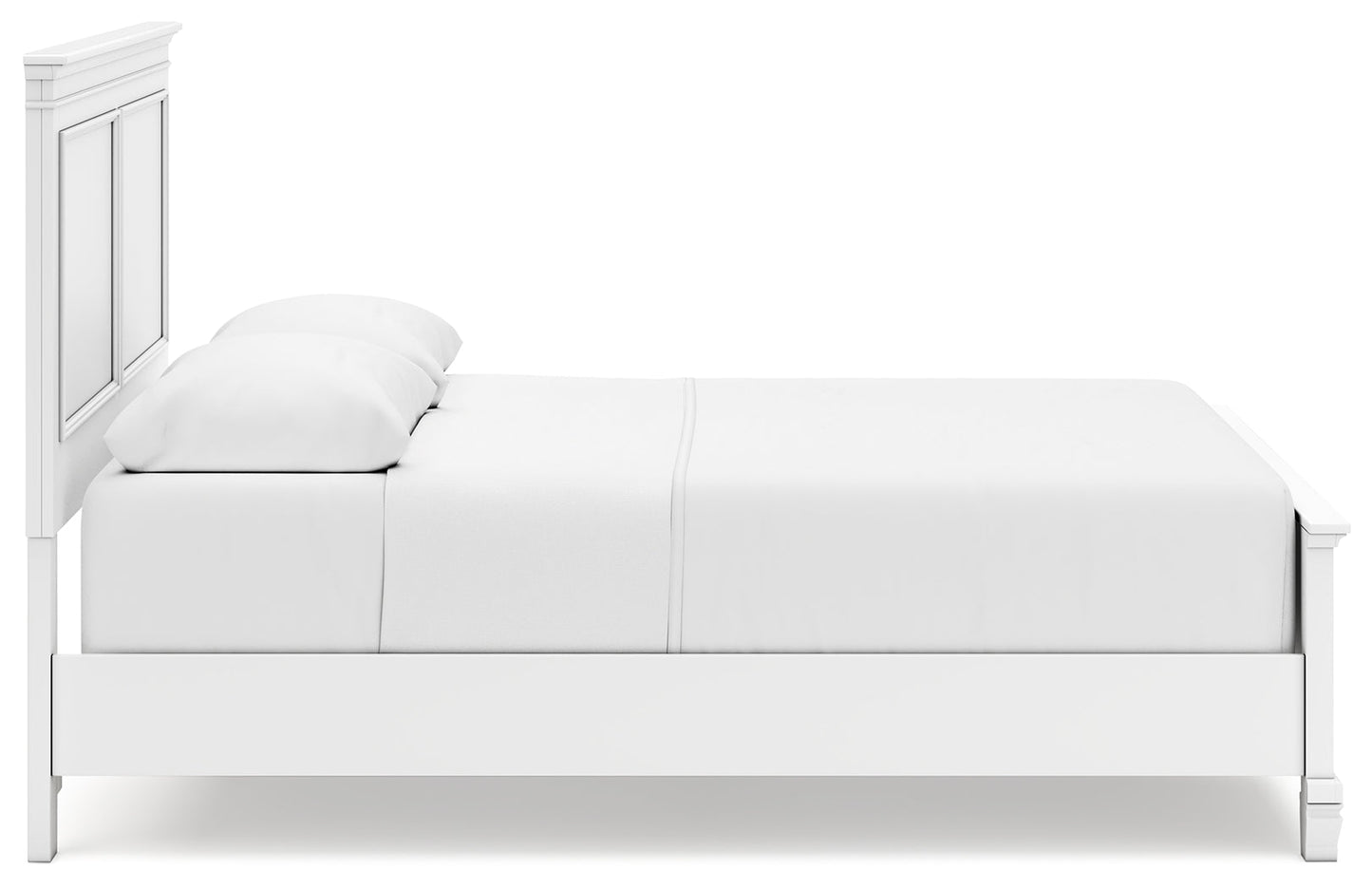 Fortman White Queen Panel Bed