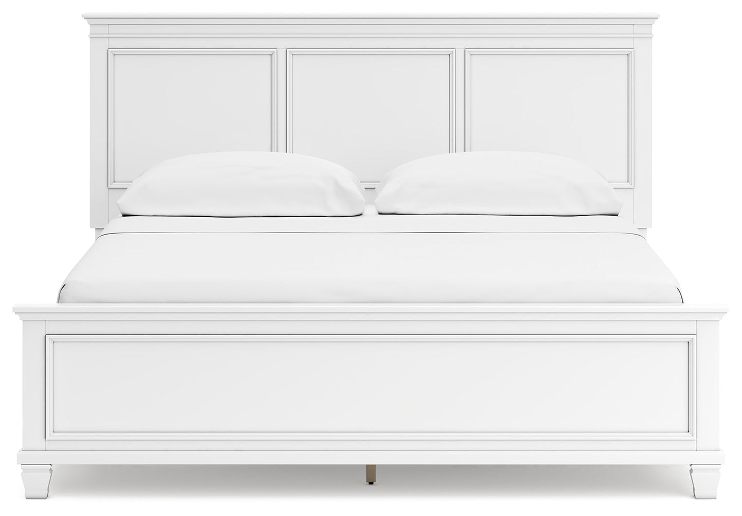 Fortman White California King Panel Bed