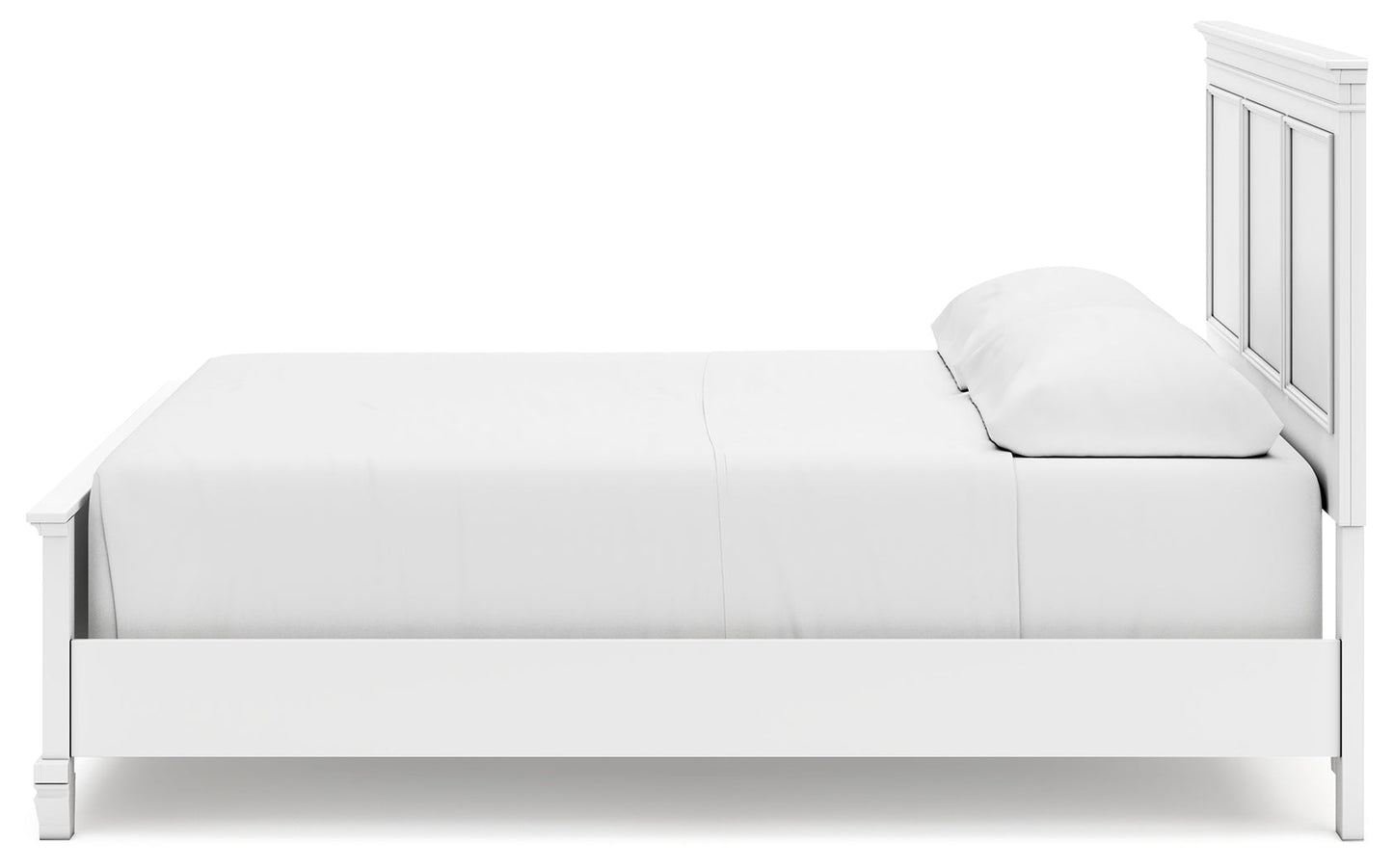 Fortman White California King Panel Bed