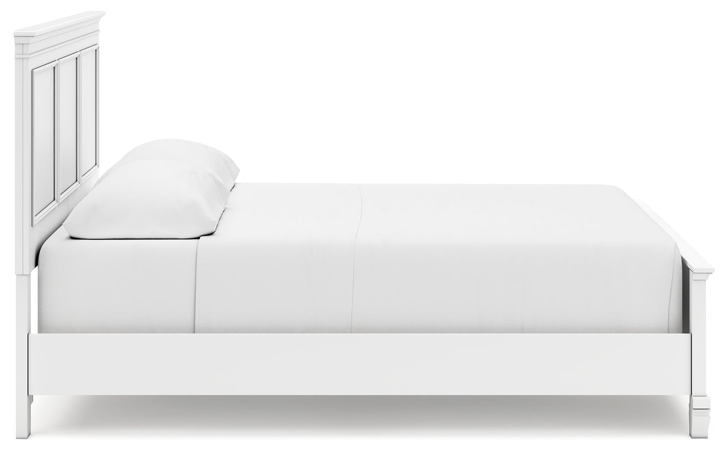 Fortman White California King Panel Bed