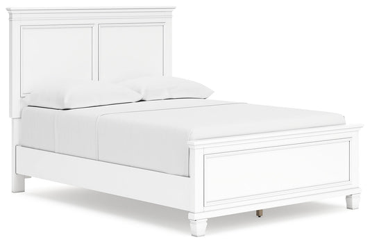 Fortman White Full Panel Bed