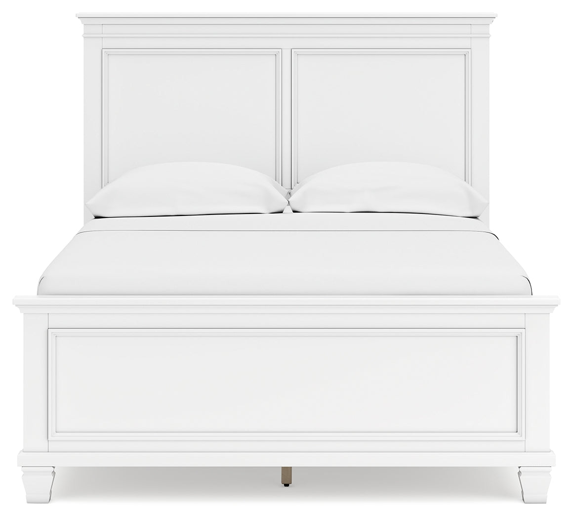 Fortman White Full Panel Bed