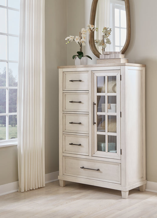 Shaybrock White Door Chest