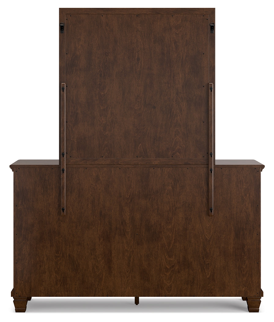 Danabrin Twin Panel Bedroom Set with Dresser and Mirror