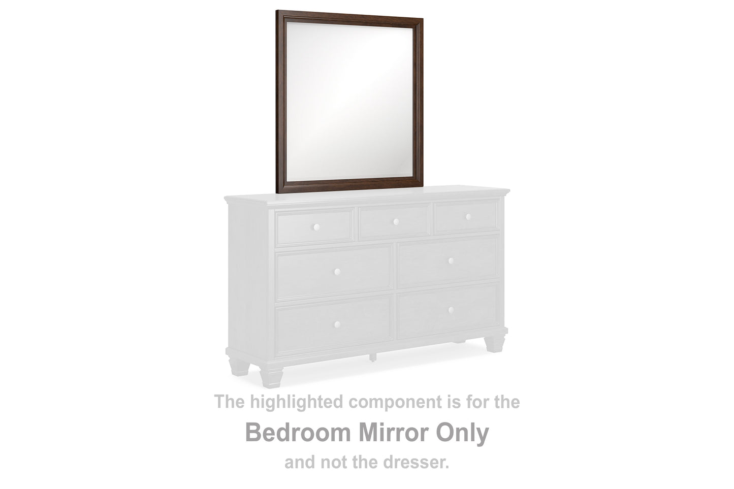 Danabrin Brown Bedroom Mirror - Ornate Home