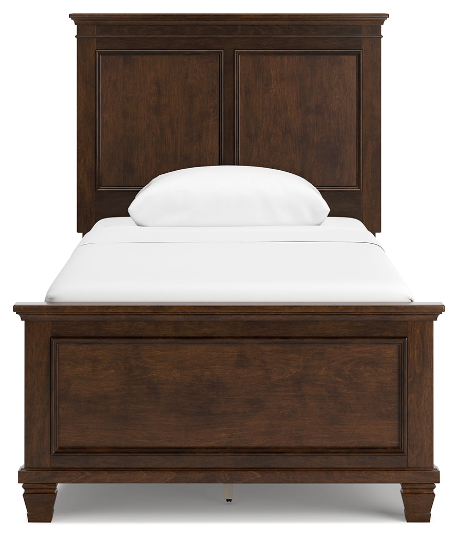 Danabrin Brown Twin Panel Bed