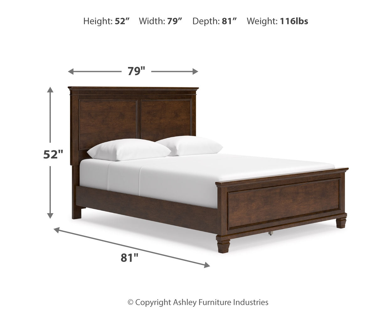 Danabrin Queen Panel Bedroom Set with Dresser and Mirror