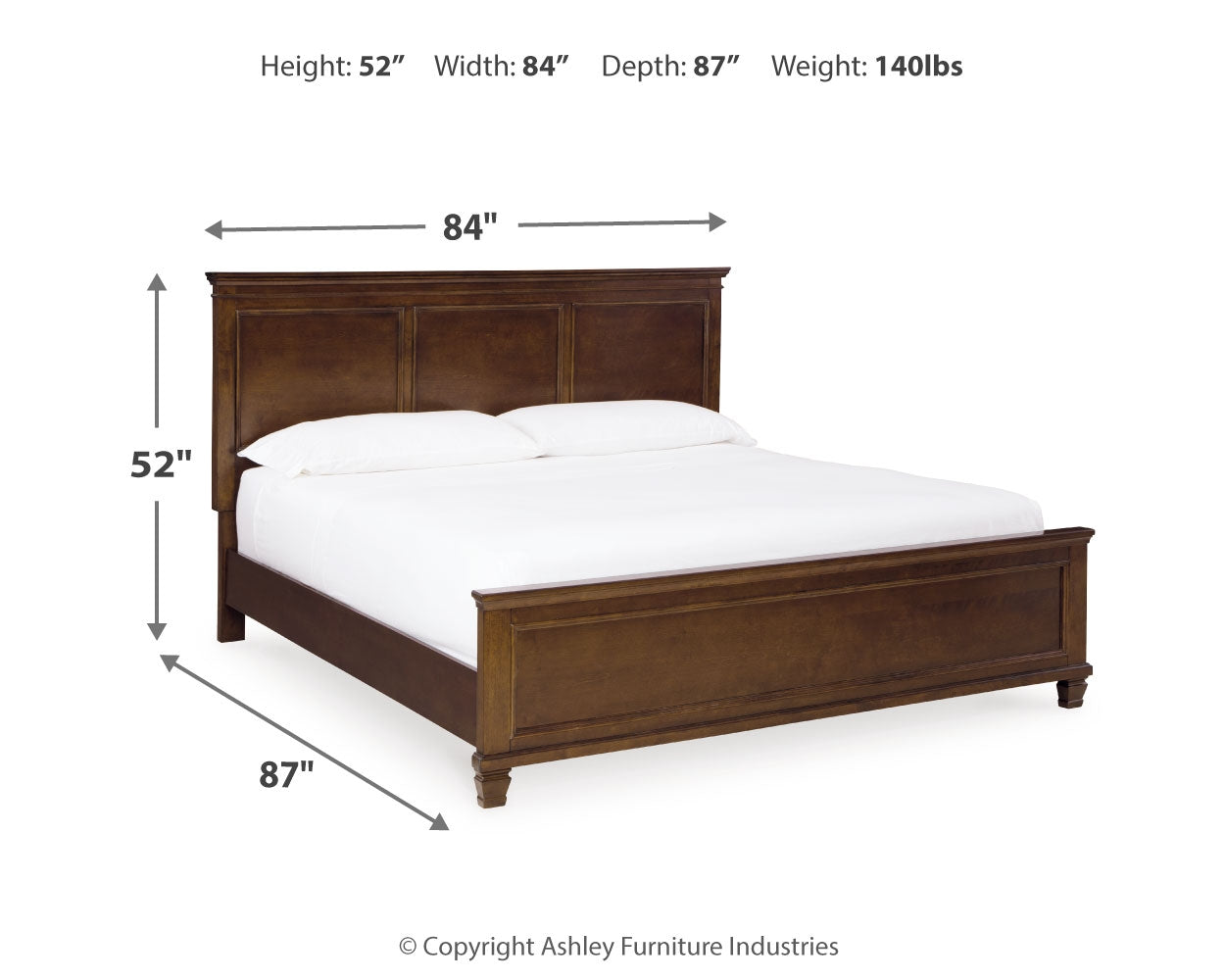 Danabrin King Panel Bedroom Set with Dresser and Mirror